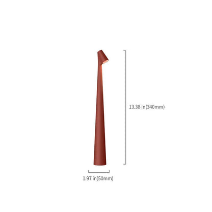 Sculptural Metal Cordless Touch Lamp