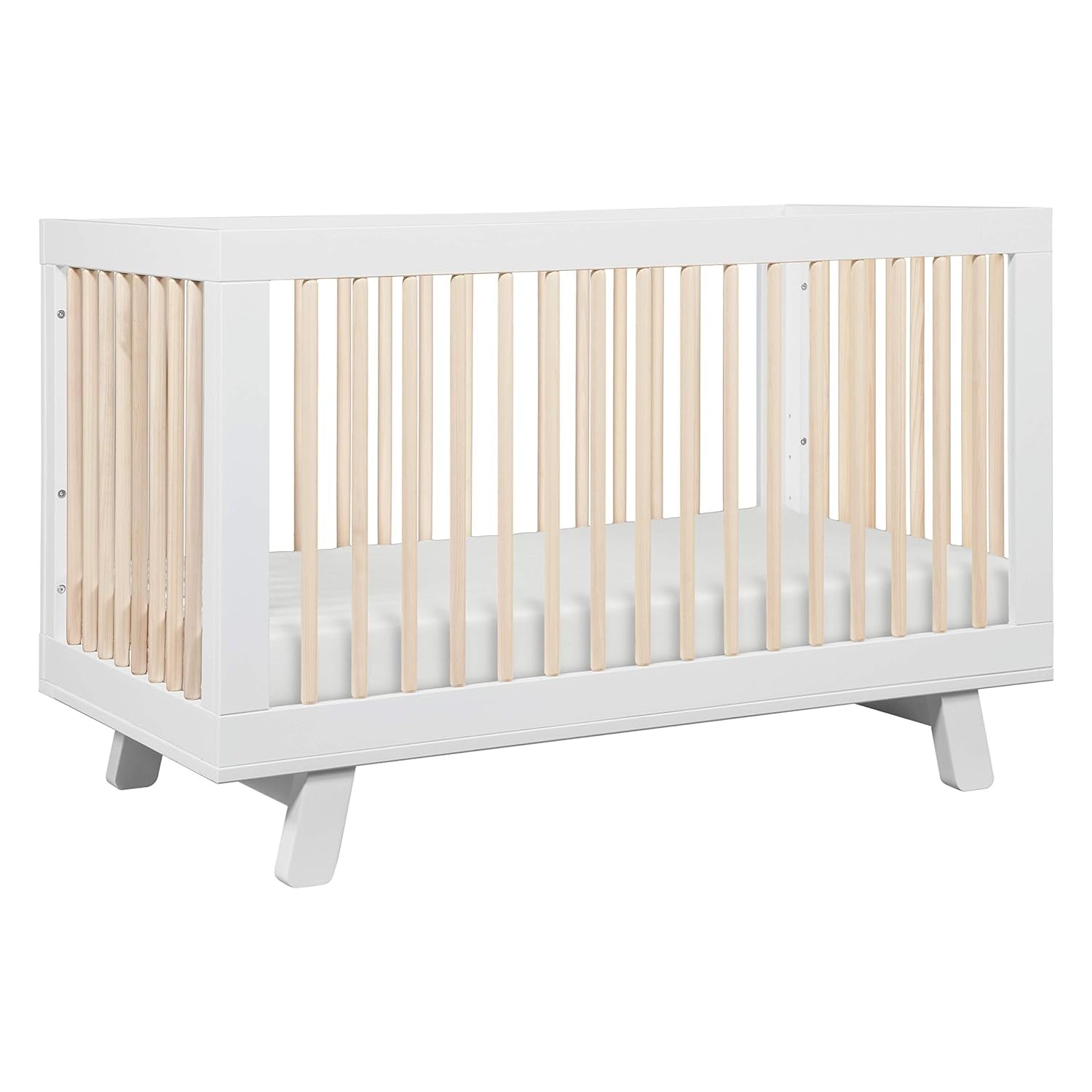 Babyletto Hudson 3-In-1 Convertible Crib with Toddler Bed Conversion Kit in Grey, Greenguard Gold Certified Baby Products Cribs Furniture Infant & Toddler Beds Nursery