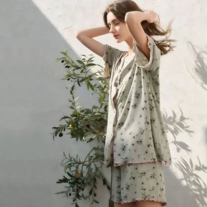 Silky Ditsy Floral Modal Pajama Set