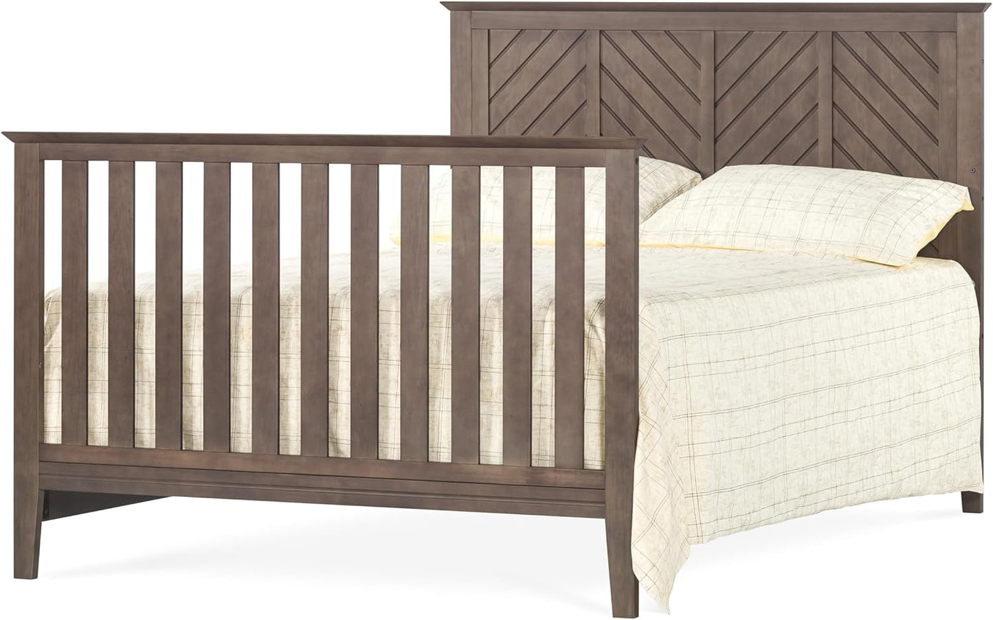 Child Craft Atwood 4-In-1 Convertible Crib, Baby Crib Converts to Day Bed, Toddler Bed and Full Size Bed, 3 Adjustable Mattress Positions, Non-Toxic, Baby Safe Finish (Cocoa Bean Brown) Baby Products Convertible Cribs Furniture Infant & Toddler Beds Nursery