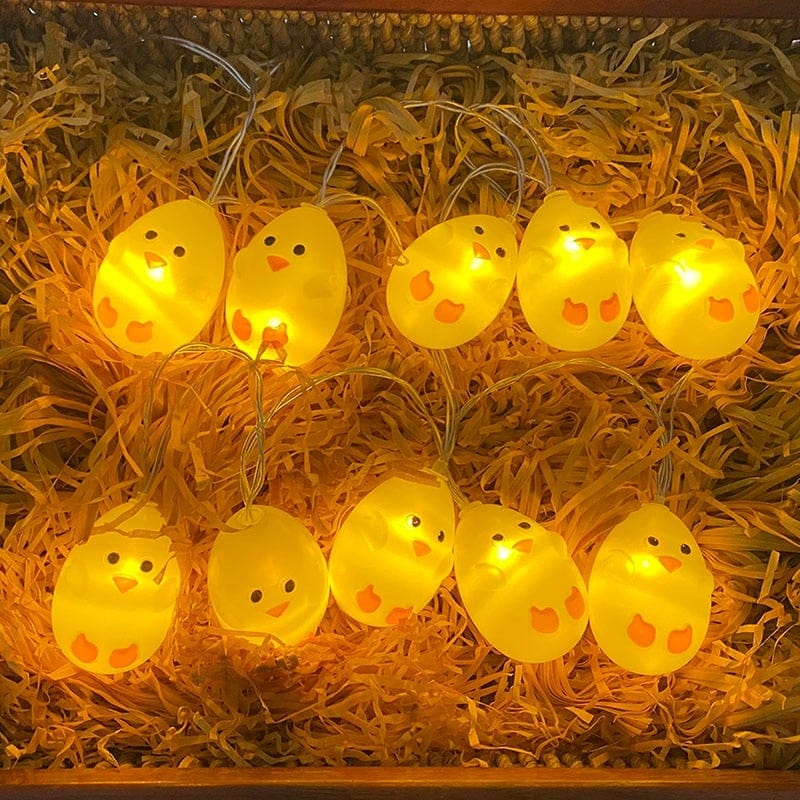 1,5 m LED-Lichterkette mit Osterküken