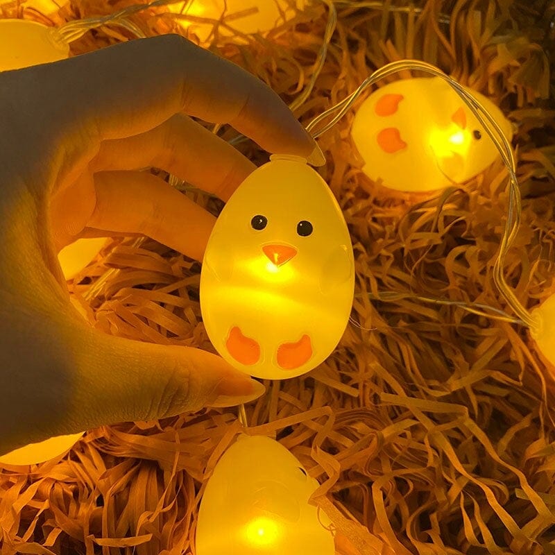 1,5 m LED-Lichterkette mit Osterküken