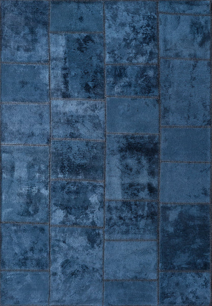 Patch Navy Blue Rug