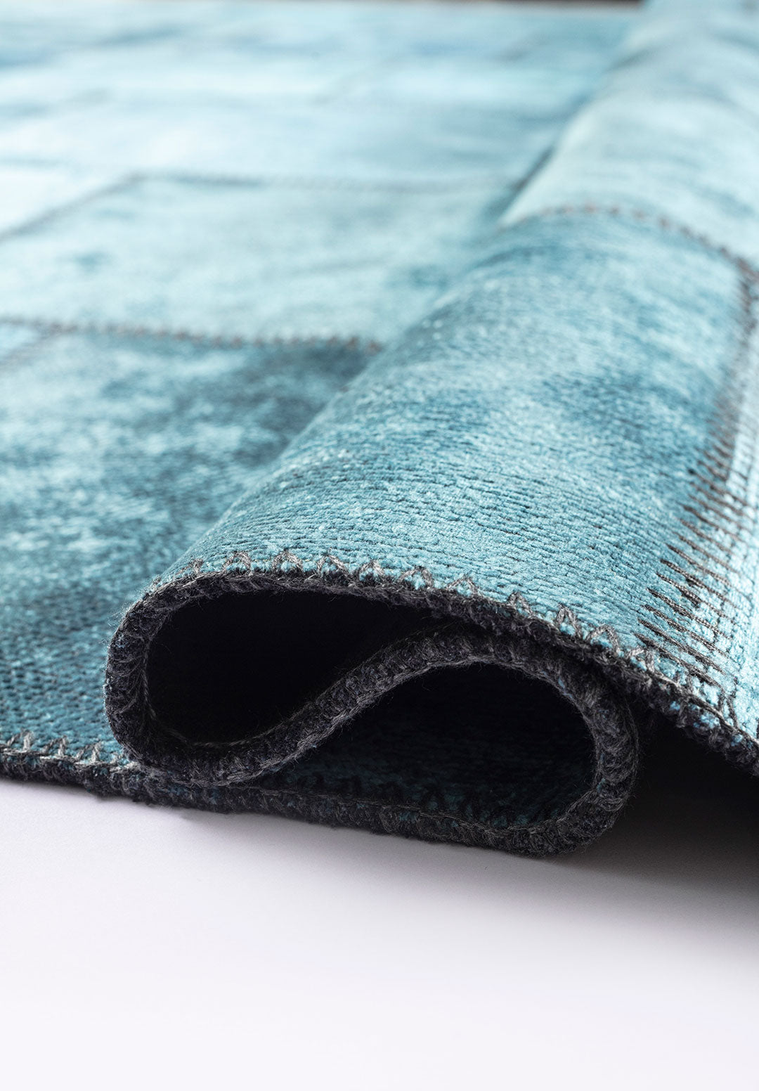 Patch Turquoise Rug
