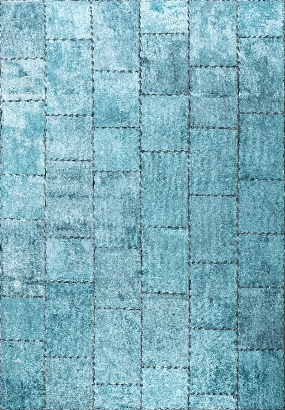 Patch Turquoise Rug