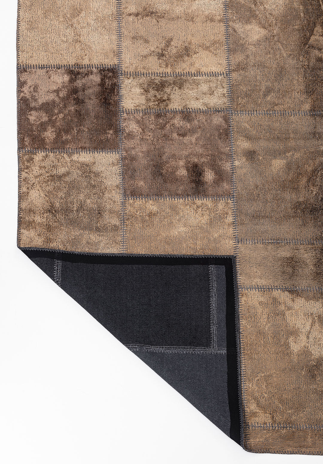 Patch Light Brown Rug
