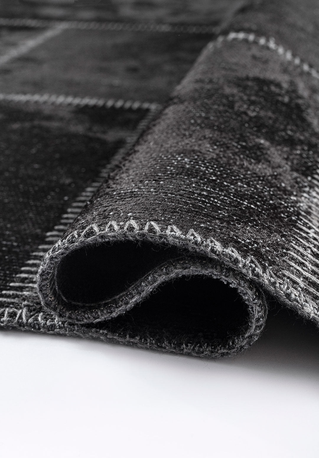 Patch Black Rug