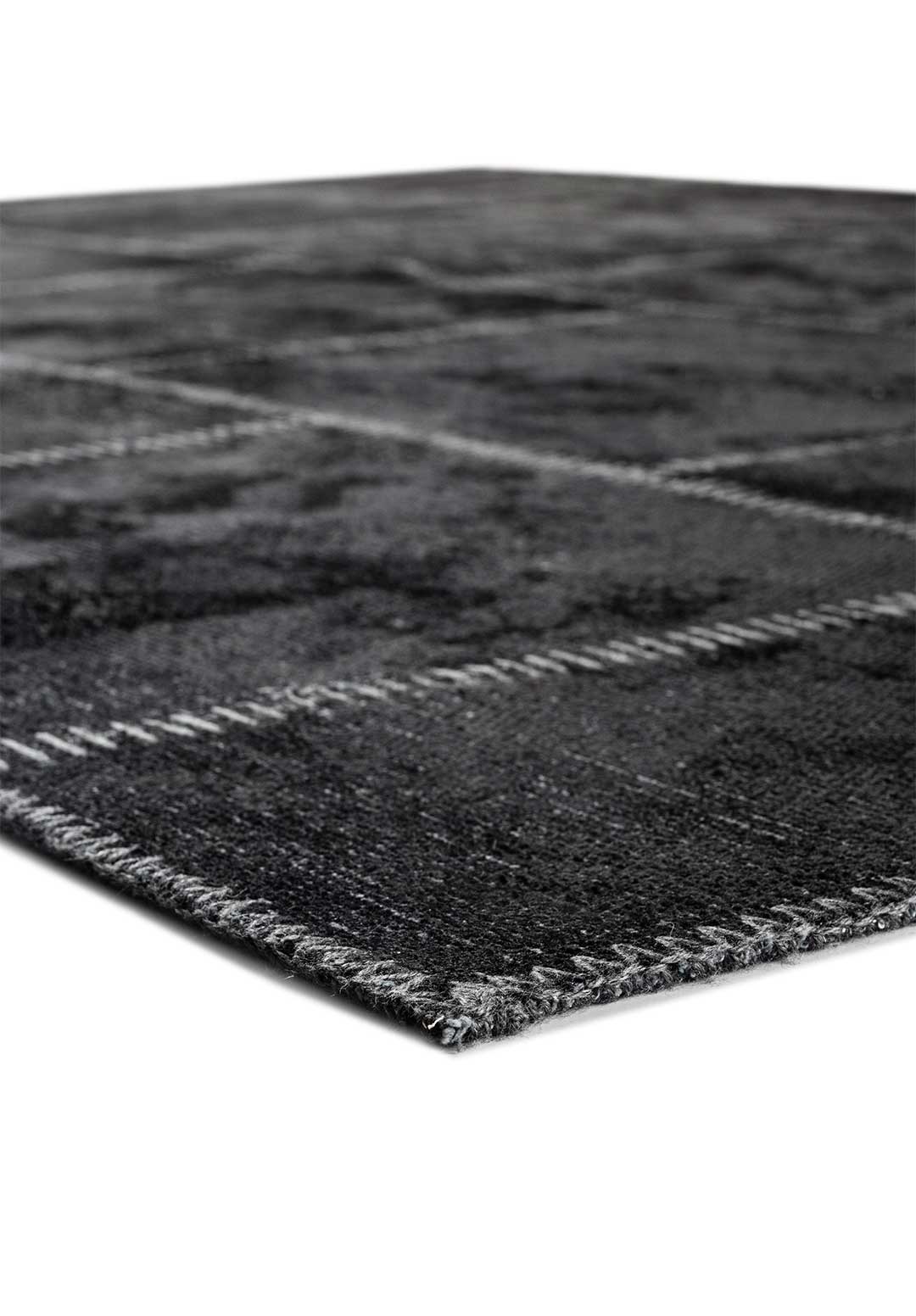 Patch Black Rug