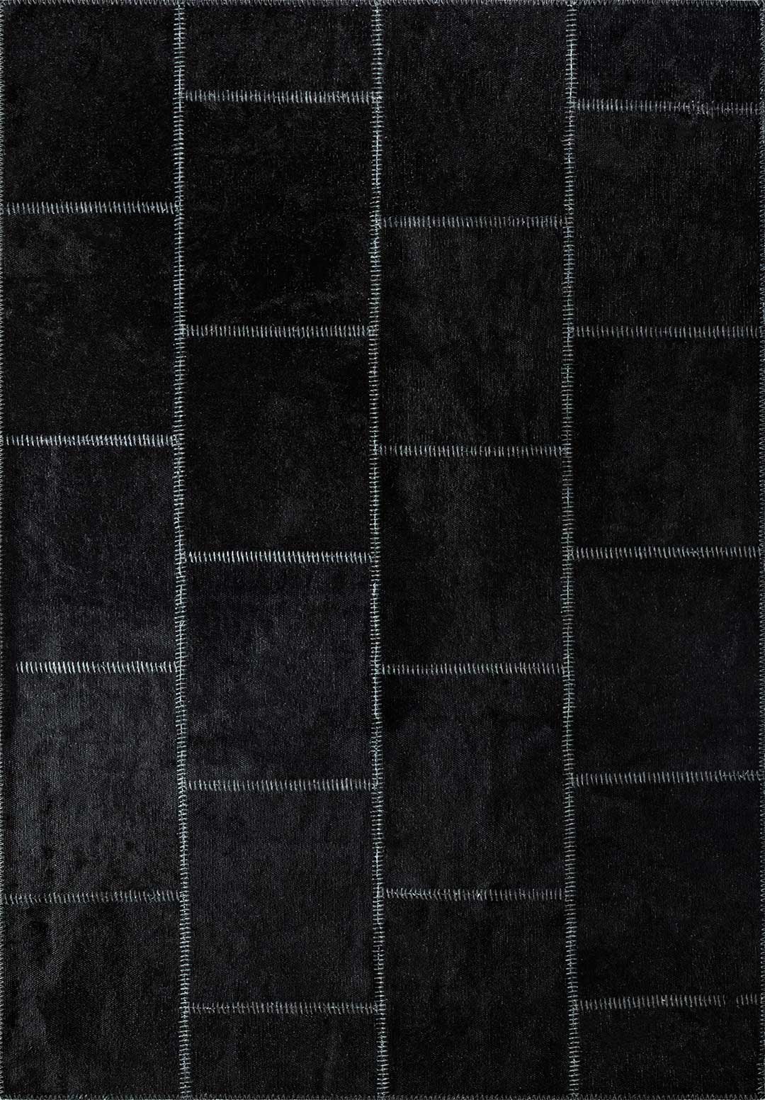 Patch Black Rug