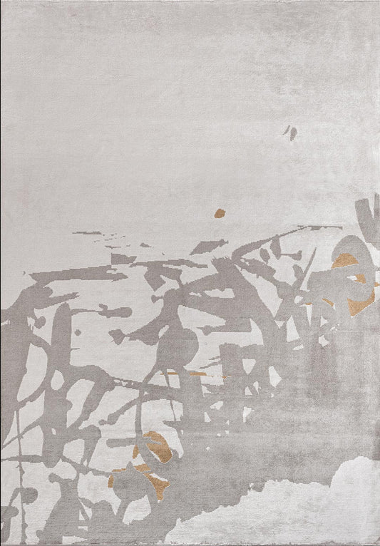 Astoria Grey - Light Brown Rug area carpet area rug carpet Color_Brown Color_Grey Color_White MARRAKESH Material_Cotton & Viscose Rug2023