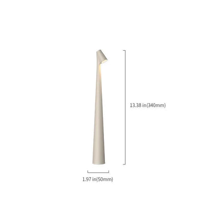 Sculptural Metal Cordless Touch Lamp