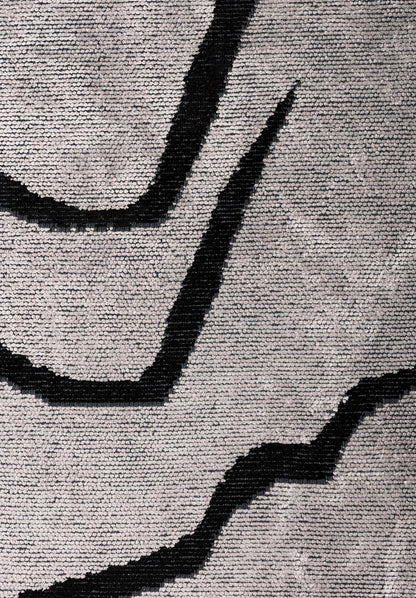 Chelsea Black - Light Cream Rug