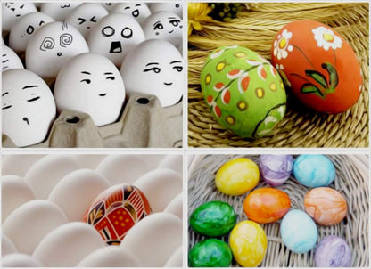 Easter Wooden Eggs White Fake Eggs to Paint Paintable Wood Eggs for Crafts Easter Decorations