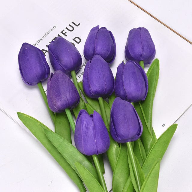 10Pcs Artificial Mini Tulips