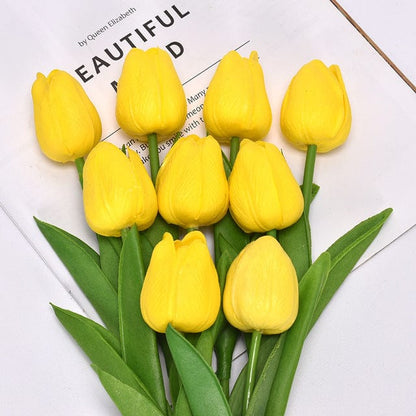 10pcs mini tulipas artificiais