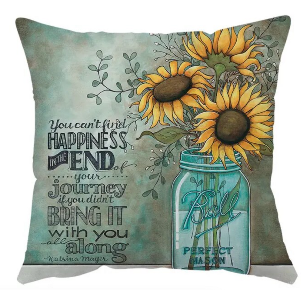 Floral Embrace Cushion Cover