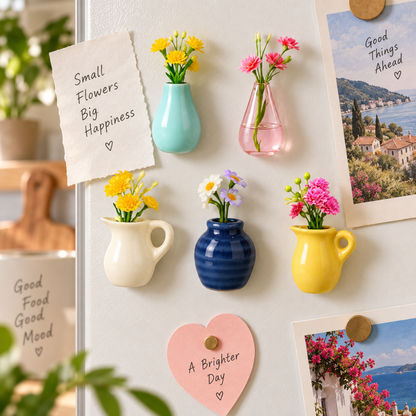 Mini Flower Pots Magnets