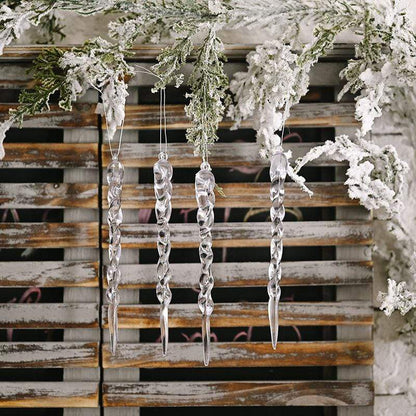 10pcs Christmas Icicle Tree Hanging