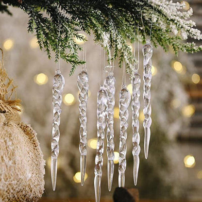 10pcs Christmas Icicle Tree Hanging