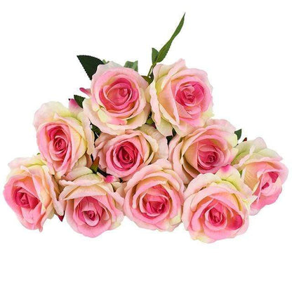 10pcs rosas de seda