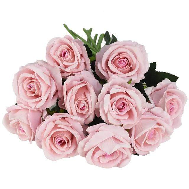 10pcs rosas de seda