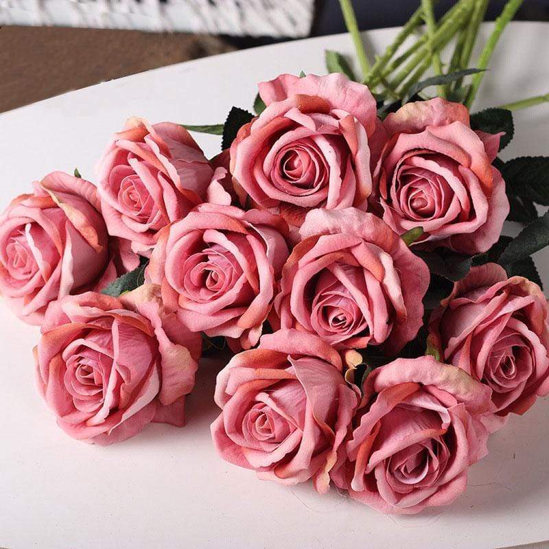 10pcs Silk Roses