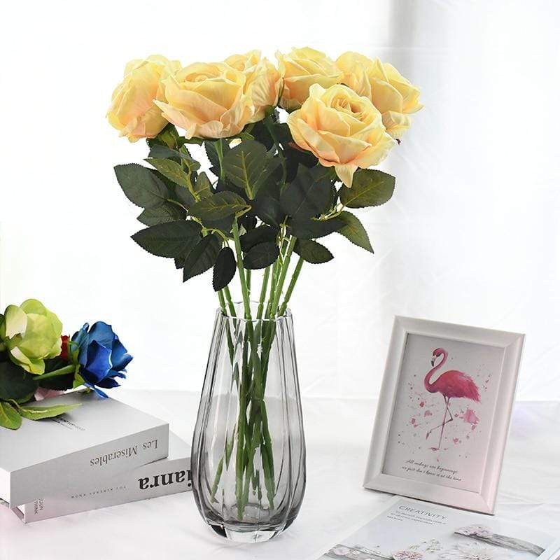 10pcs Silk Roses