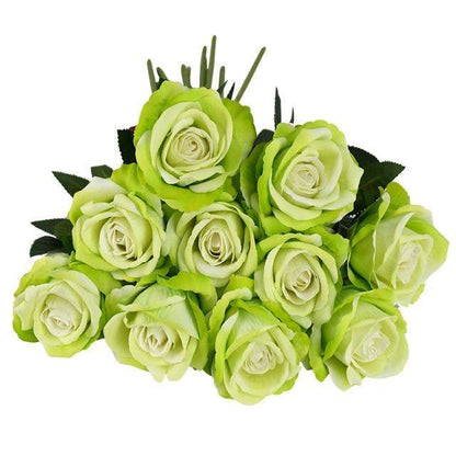 10pcs Silk Roses