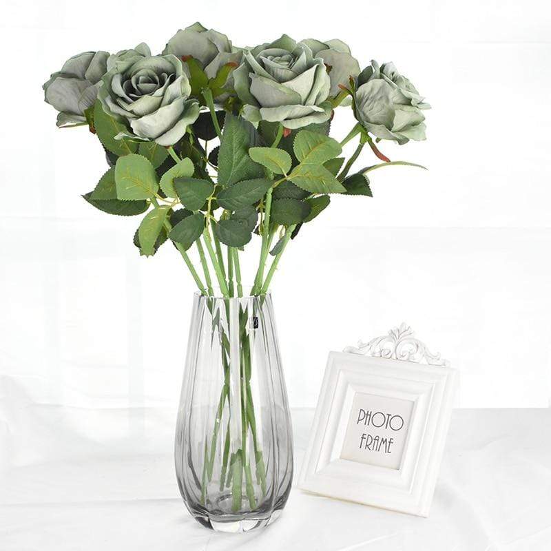 10pcs Silk Roses