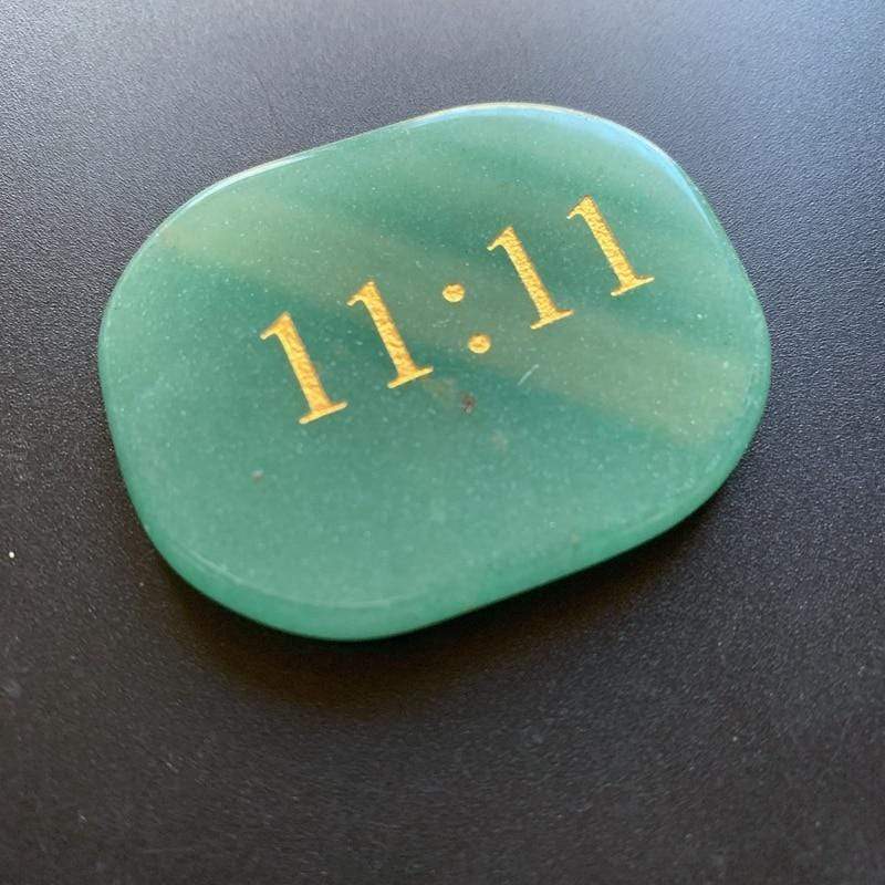 11:11 Green Aventurine Palm Stone