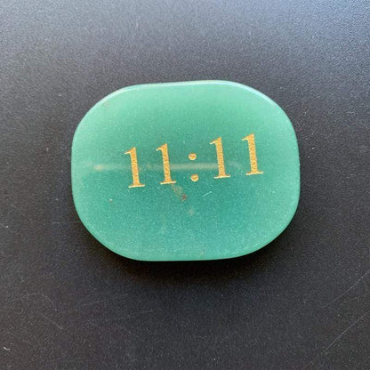 11:11 Green Aventurine Palm Stone