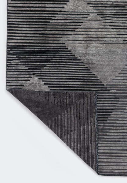 Barcelona Charcoal - Black Rug
