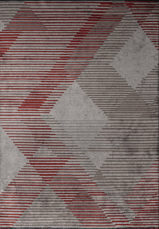 Barcelona Dark Terra - Dark Grey Rug area carpet area rug carpet Color_Grey Color_Orange MARRAKESH Material_Cotton & Viscose Rug2023