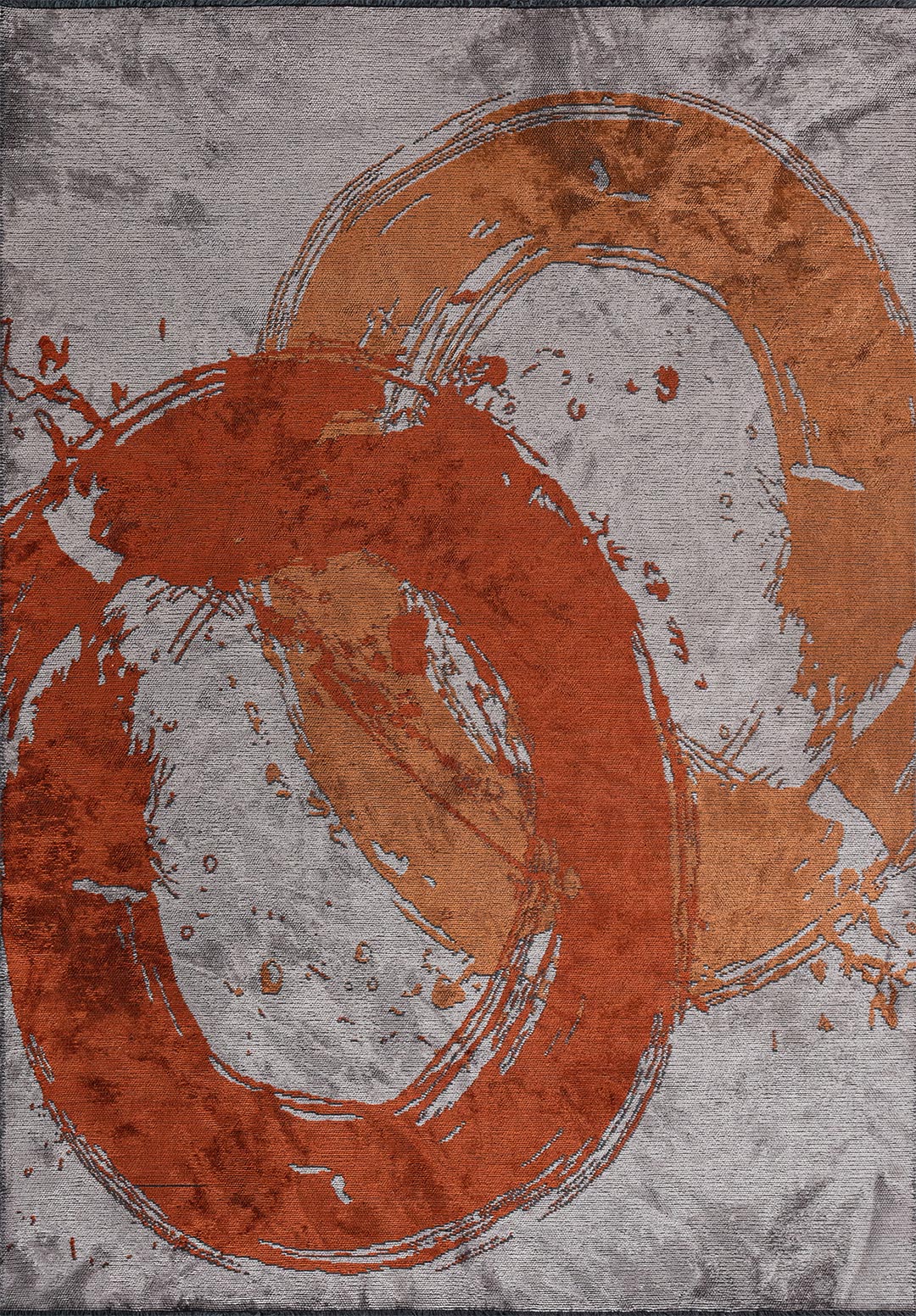 Madrid Rust - Light Grey Rug