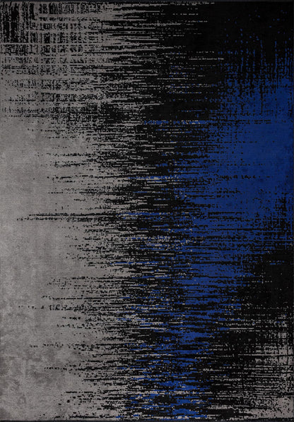Murcia Black - Sax Blue Rug