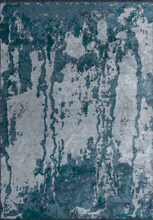 Athens Ice Blue - Petrol Rug area carpet area rug carpet Color_Blue Color_Grey MARRAKESH Material_Cotton & Viscose Rug2023