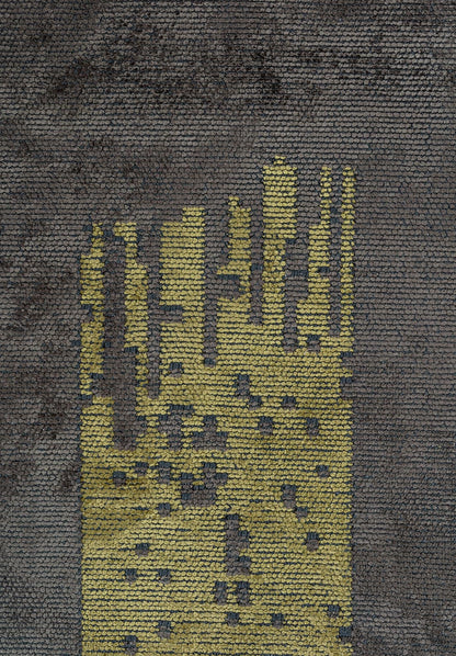 Monaco Anthracite - Khaki Rug