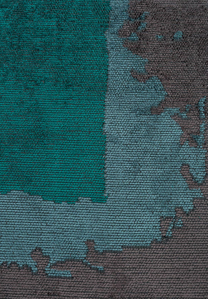 Hannover Charcoal - Petrol Rug