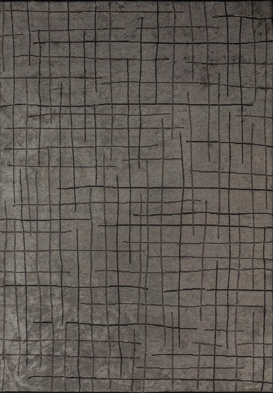Brooklyn Charcoal - Cream Rug area carpet area rug carpet Color_Beige Color_Grey MARRAKESH Material_Cotton & Viscose Rug2023