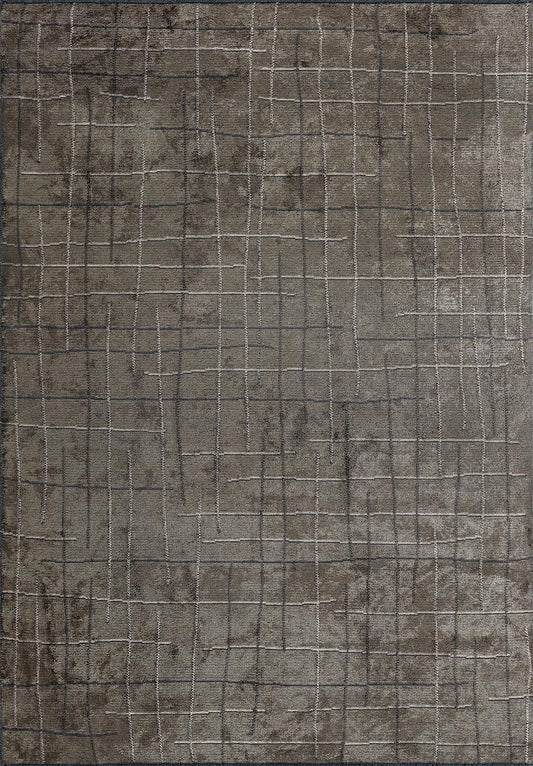 Brooklyn Anthracite - Khaki Rug area carpet area rug carpet Color_Brown Color_Grey MARRAKESH Material_Cotton & Viscose Rug2023