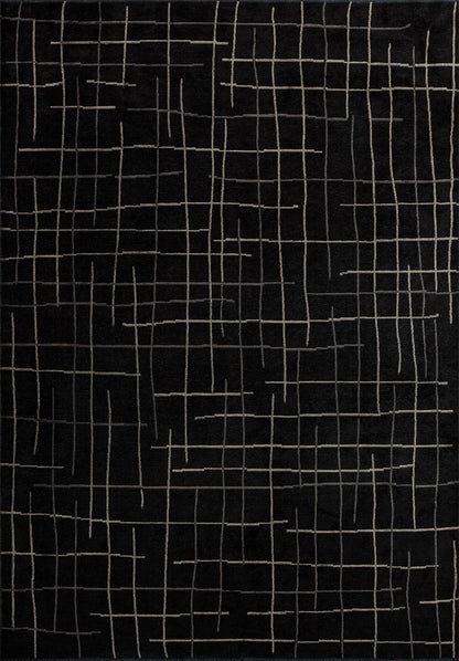 Brooklyn Anthracite - Black Rug