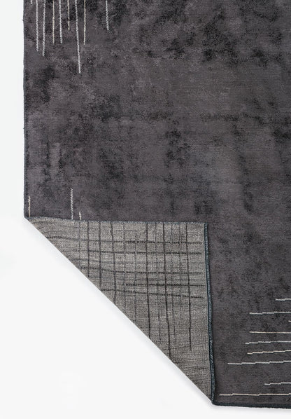 Manhattan Charcoal - Beige Rug