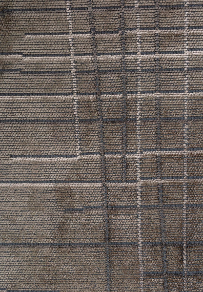 Manhattan Khaki - Anthracite Rug