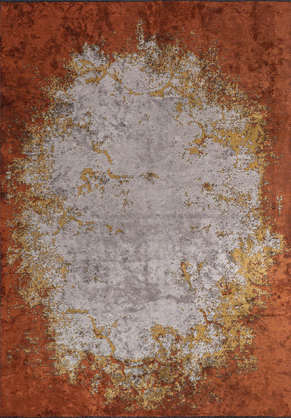 Oslo Rust - Cream Rug