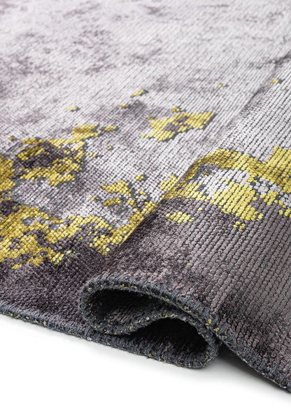 Stockholm Yellow - Light Grey Rug