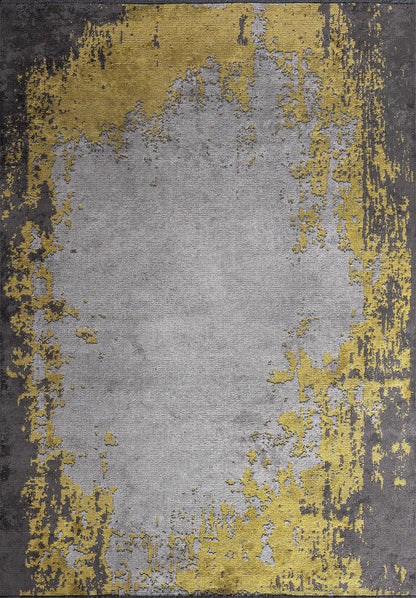 Stockholm Yellow - Light Grey Rug