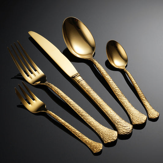 Aurora Gold Cutlery Set 13/10/2024 Color_Silver cutlery Flatware Luxury set