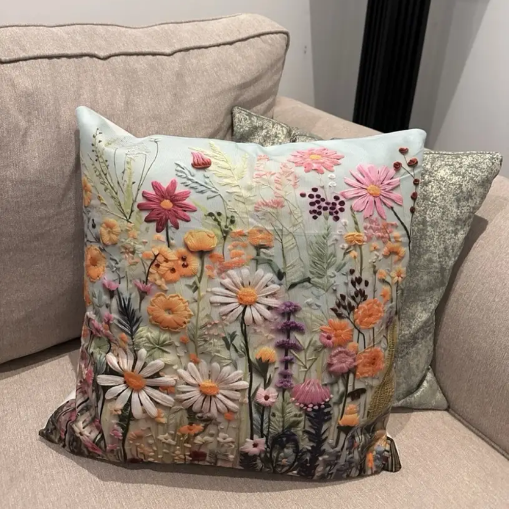Flower Fields Cushion Cover (BLACKLIST)