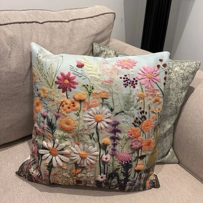 Flower Fields Cushion Cover (BLACKLIST)
