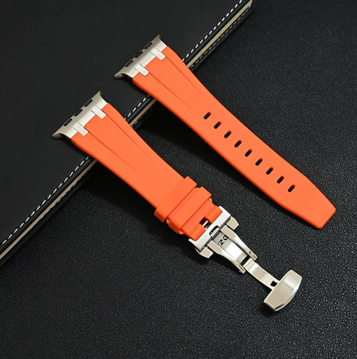 Titanium Silicone Apple Watch Band